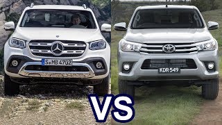 2018 Mercedes XClass Vs 2018 Toyota Hilux [upl. by Shaff224]