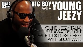 Young Jeezy talks BET Awards fight with Rick Ross and beef with Gucci Mane [upl. by Elakram]