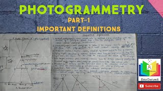 PHOTOGRAMMETRY PART1 Definitions [upl. by Scever]