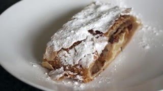 How to make an authentic Austrian Apfelstrudel  Cooking Tutorial [upl. by Nnaasil672]