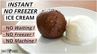 5 Minute INSTANT NO FREEZER Ice Cream  NO WAITING Easy Vanilla amp Chocolate Ice Cream Recipe [upl. by Melquist]