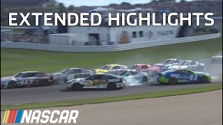 Cup Series overtime thriller at Indy  Extended Highlights [upl. by Georgeta283]