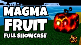 Magma Fruit V1 amp V2 Full Showcase Blox Fruits [upl. by Leeanne]