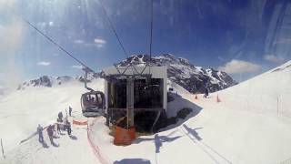 La Plagne Bellecôte Glacier  Telecabine Bellecôte Bellecôte Gondola [upl. by Manaker]