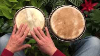 A simple African rhythm for beginners on bongos [upl. by Fairley]