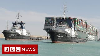 Suez Canal reopens after giant stranded ship is freed  BBC News [upl. by Laine]