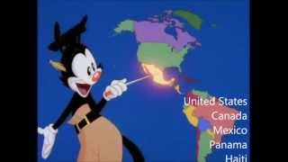 Nations of the World  With Lyrics  Animaniacs [upl. by Lipski46]