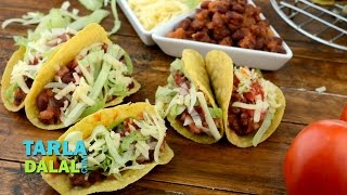 Tacos Veg Mexican Bean Tacos Recipe by Tarla Dalal [upl. by Hudson]