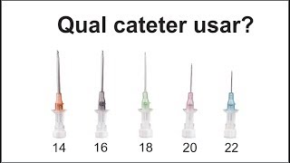 Qual cateter usar na hora da perfuração [upl. by Eimmaj178]