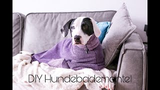 MINAs VLOG  DIY Hundebademantel [upl. by Niwrud]