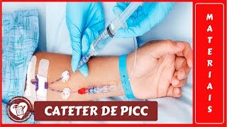 Materiais para passagem de cateter de PICC [upl. by Laroy]