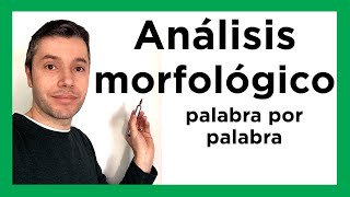 ANÁLISIS MORFOLÓGICO de una oración Fácil y rápido [upl. by Spatz]