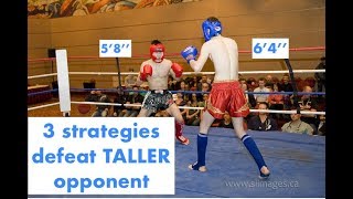 3 Strategies to defeat taller opponent 58quot vs 64quot Real Time FightSparring Footage [upl. by Yraunaj]