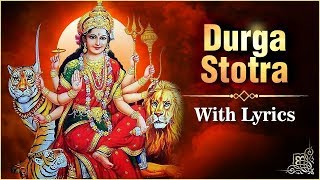 Durga Ashtottara Stotra  Durga Namavali With Lyrics  108 Names Of Goddess Durga  Devotional Chant [upl. by Akilak]