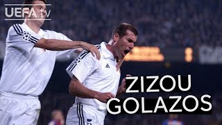 SIX OF THE BEST ZIDANE GOALS [upl. by Layne]