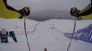 2016 Lake Louise Alpine Ski World Cup Downhill  POV [upl. by Ymmas]