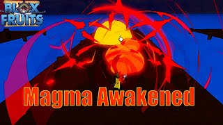 Magma Awakening Showcase  Blox Fruits [upl. by Jarrow115]