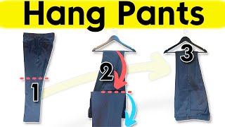 3 Clever Ways to HANG PANTS A stepbystep guide [upl. by Asira456]