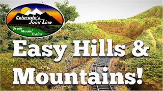 How to Make Easy Hills amp Mountains for Model Train Layouts and Dioramas [upl. by Gelb]