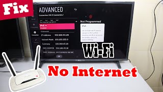 How to Fix LG TV WiFi Connected But No Internet [upl. by Earl]