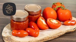 Tomatensauce selber einkochen 🍅  Frisch und lecker [upl. by Kcirednek]