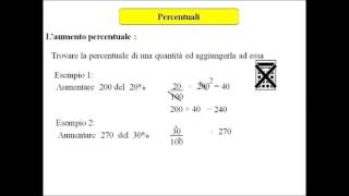 Aumento e Diminuzione Percentuale [upl. by Loux]