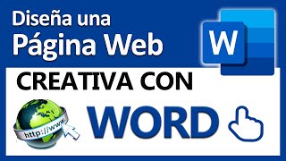 😱Crear una PÁGINA WEB con Word fácil y muy creativa👍 [upl. by Eynobe590]