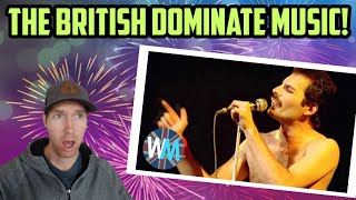 Top 10 Classic British Bands to Crack the US  Californian Reacts [upl. by Selda916]