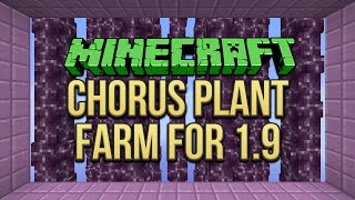 Minecraft 19 Chorus Plant Farm Tutorial Purpur Block Farm [upl. by Fritts]