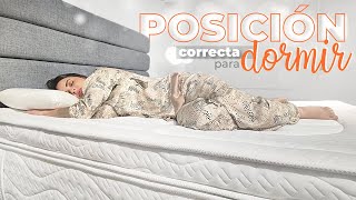 ¿Sabes cuál es la posición correcta para dormir [upl. by Lexi186]