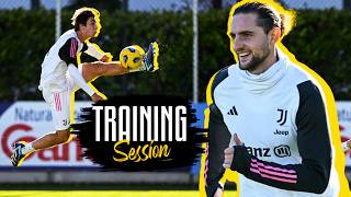 JUVENTUS PREPARES TO FACE MONZA  TRAINING [upl. by Perrie]