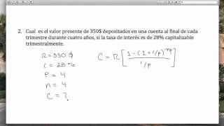 Anualidades ordinarias 1 [upl. by Laforge]