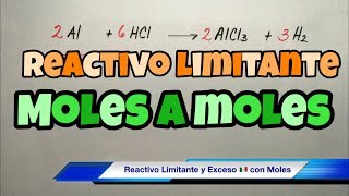 Reactivo LIMITANTE y en Exceso mol y gramos [upl. by Chung]