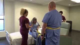 Physical Therapy Transfer Training  How To Transfer From Wheelchair To Bed [upl. by Danuloff]