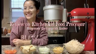 KitchenAid Food Processor Attachment Demo amp Review [upl. by Also385]