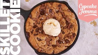 Warm Gooey Skillet Cookie Recipe  the Best Way to eat Cookie  Cupcake Jemma [upl. by Ailegnave]