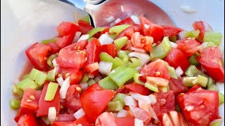 Tomatensalat mit Paprika [upl. by Caye]