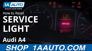 How to Reset Service Light 0409 Audi A4 [upl. by Curnin]