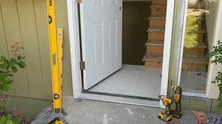 Jeld Wen Front Door Installation  Really crappy products and craftsmanship PART 1 [upl. by Bertine]