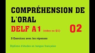 DELF A1  Compréhension de loral no 2 [upl. by Einnod]