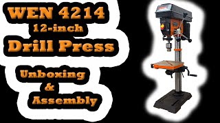 WEN 4214 12inch Drill Press  Unboxing amp Assembly  Review [upl. by Ahsiela]