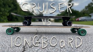 Should you buy a Longboard Or Cruiser  A Somewhat Technical Comparison [upl. by Liggett126]