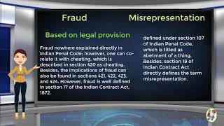 What is Difference Between Fraud amp Misrepresentation [upl. by Innoj]