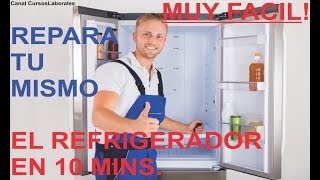 Como reparar el refrigerador que no enfria o no se apaga  cambiar el termostato [upl. by Nnaeinahpets219]