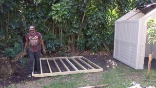 Suncast Plastic Storage Shed Build  How To DIY [upl. by Elorac]