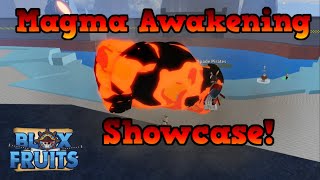 Magma Awakening Showcase  Blox Fruits [upl. by Autry]