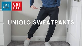 UNIQLO HAUL Mens Sweatpants Review  Ultra Dry Stretch  Info amp Fit [upl. by Woodruff27]