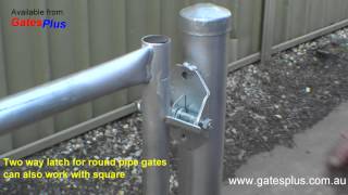 Gate Latch 2 way for round pipe and square [upl. by Siuol]