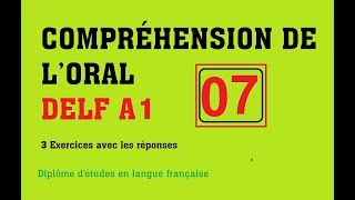 DELF A1  Compréhension de loral no 7 [upl. by Nesnar]