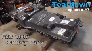 Fiat 500e  Teardown  episode 7  Battery Pack [upl. by Nwahsear]